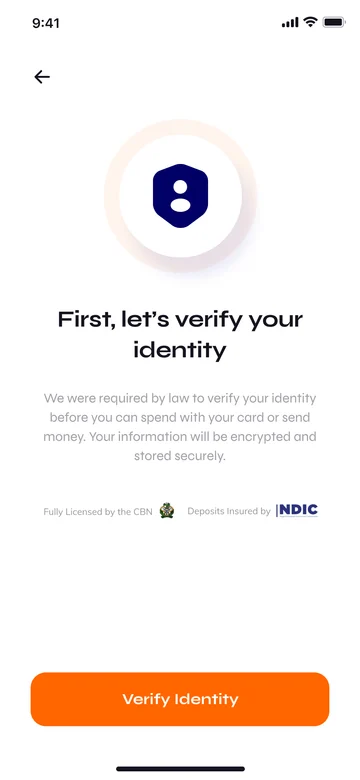 Verify: the screen